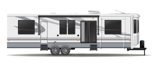 Roulotte de parc stationnaire