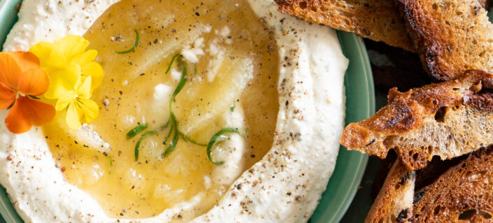 Trempette de feta fouetté